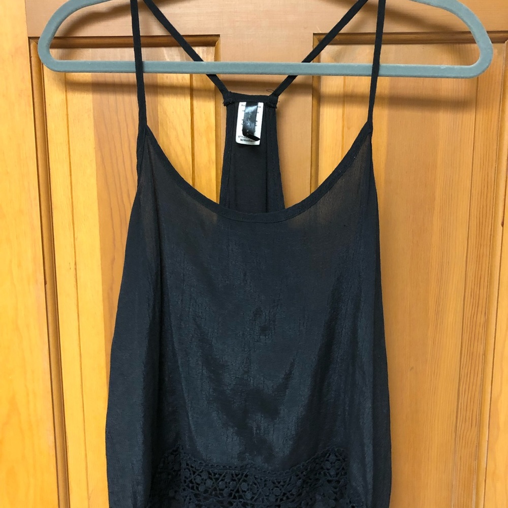 Black lace top size medium